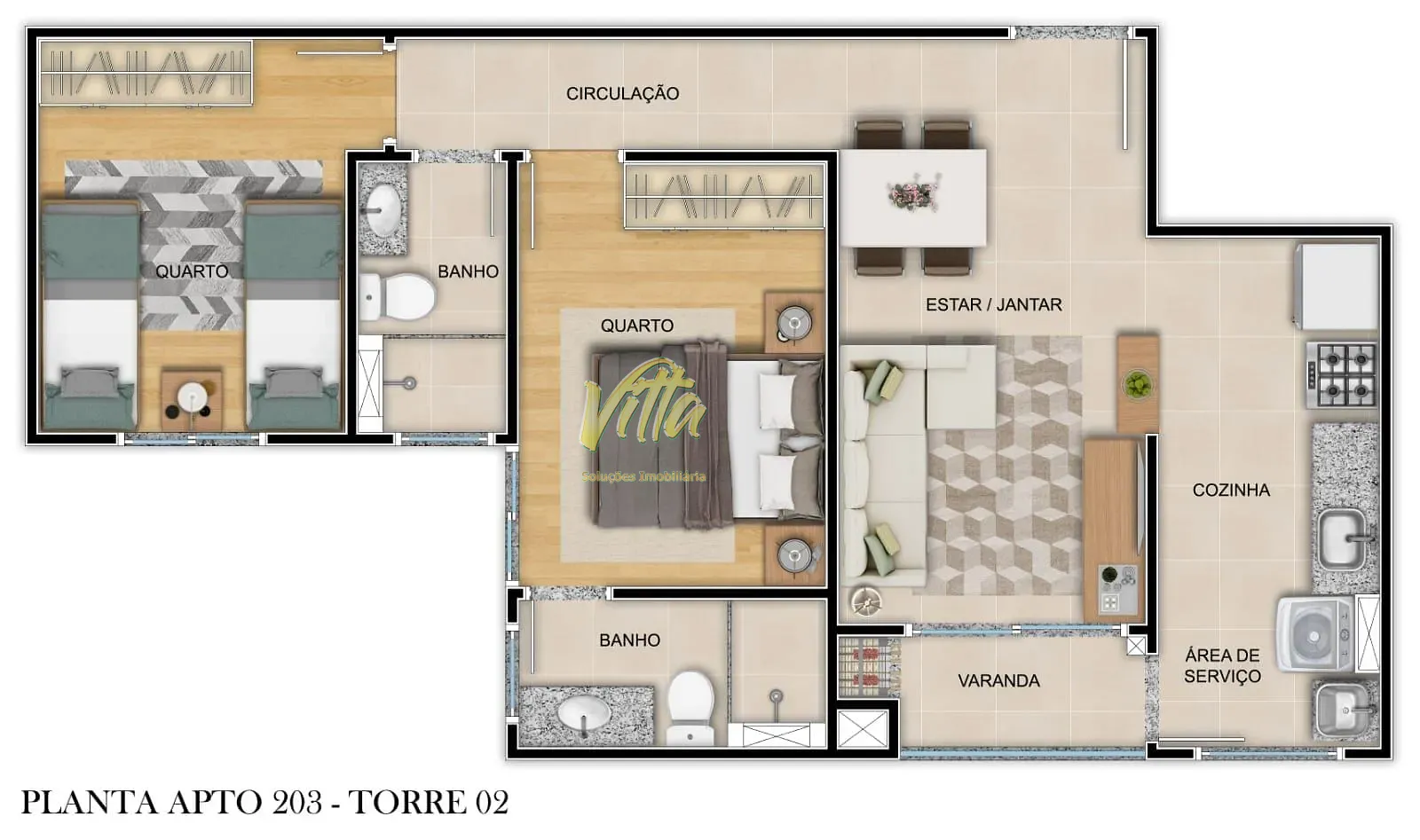 Apartamento, 2 quartos, 43 m² - Foto 18