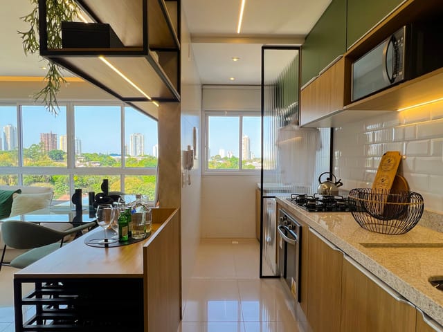 Apartamento 2 quartos e 2 banheiros, à venda, no bairro Parque Amazônia em Goiânia