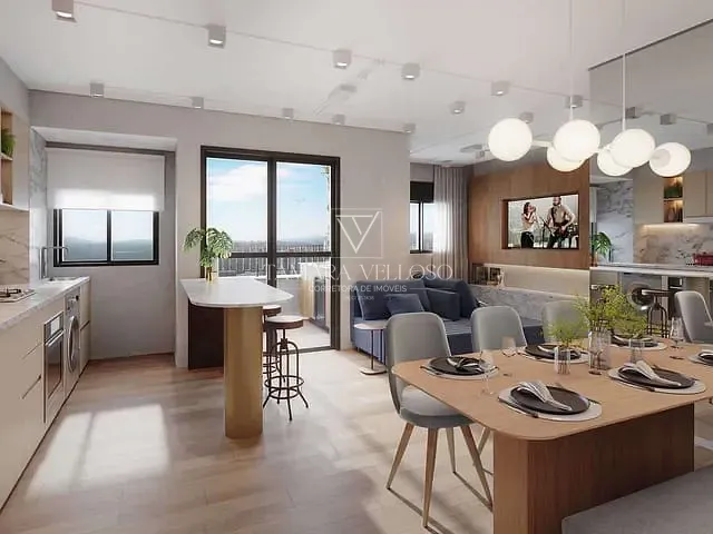 Apartamento 1 quarto e 1 banheiro, à venda, no bairro Vila Mogilar em Mogi das Cruzes