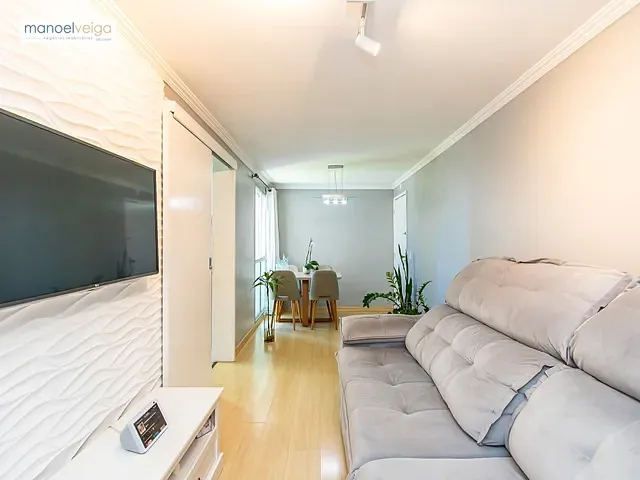 Apartamento com 76m² 3 quartos e 1 banheiro, à venda, no bairro Capão Raso em Curitiba