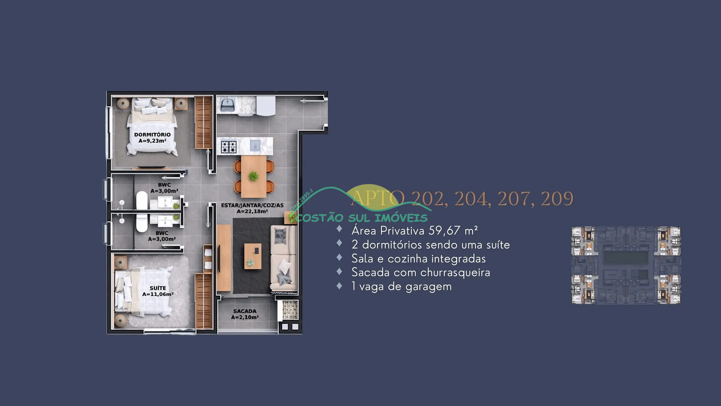 Apartamento, 1 quarto, 65 m² - Foto 26