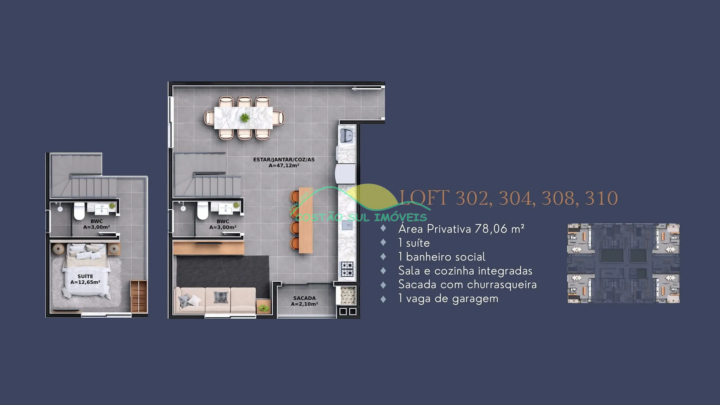 Apartamento, 1 quarto, 65 m² - Foto 21