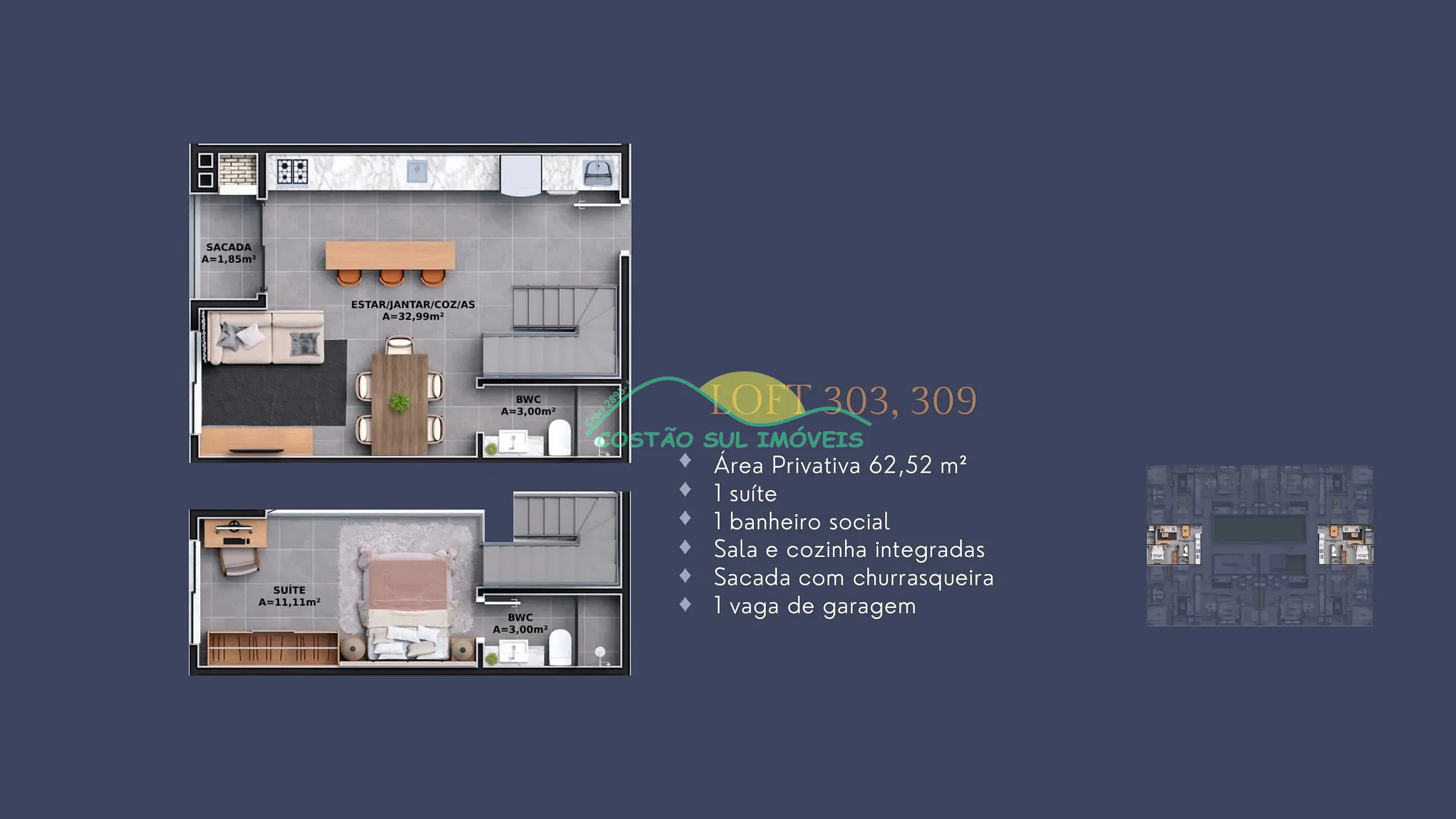 Apartamento, 1 quarto, 65 m² - Foto 27