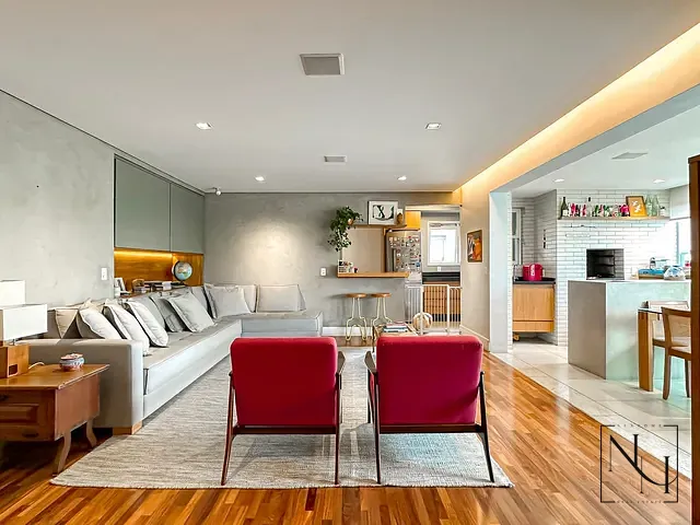 Apartamento com 138m² 3 quartos e 5 banheiros, à venda, no bairro Jardim Caravelas em São Paulo