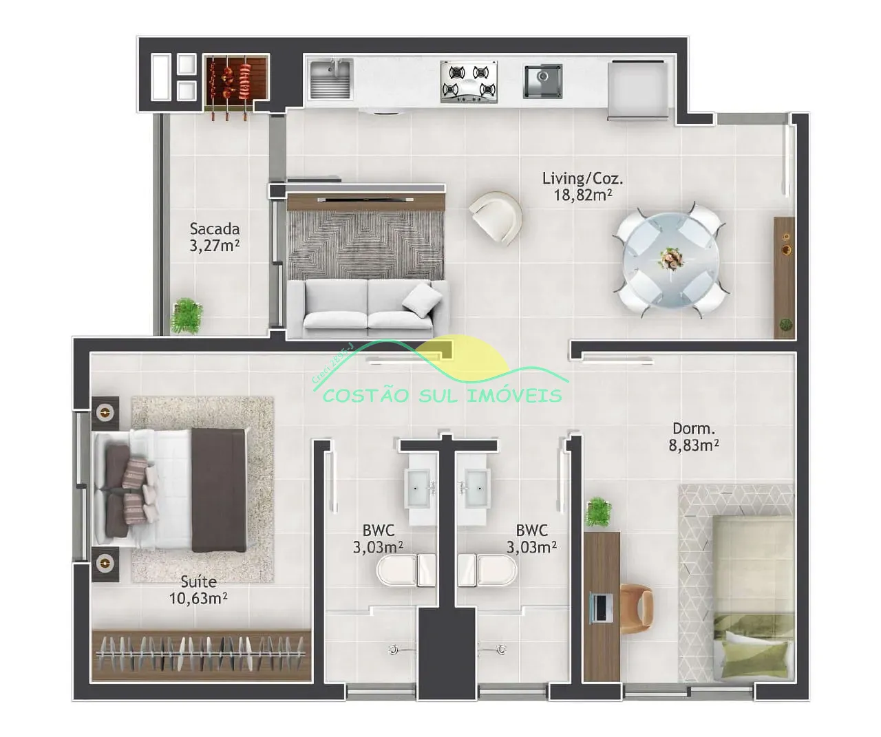 Apartamento, 2 quartos, 47 m² - Foto 10