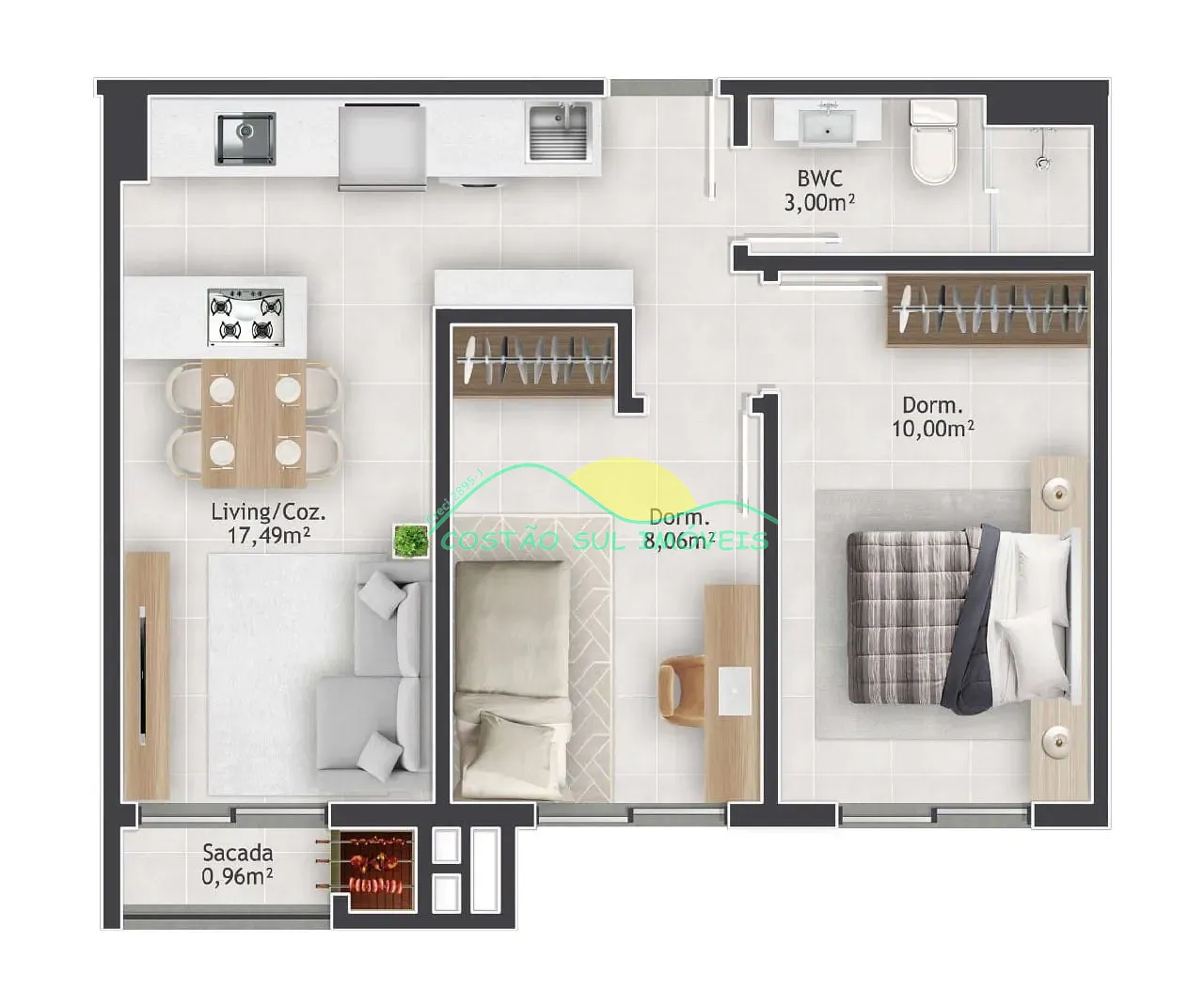 Apartamento, 2 quartos, 47 m² - Foto 8