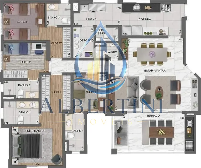Apartamento, 3 quartos, 106 m² - Foto 32