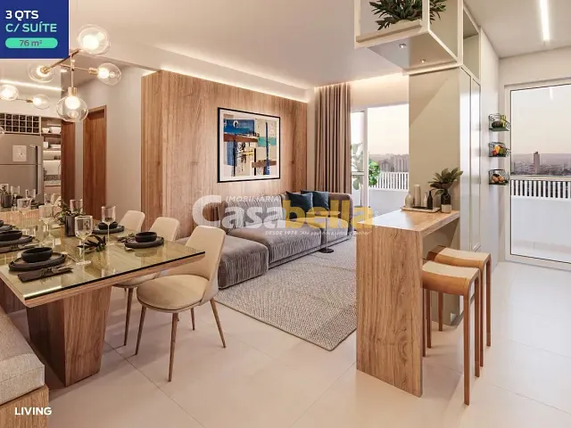 Apartamento com 76m² 3 quartos e 2 banheiros, à venda, no bairro Setor Marechal Rondon em Goiânia
