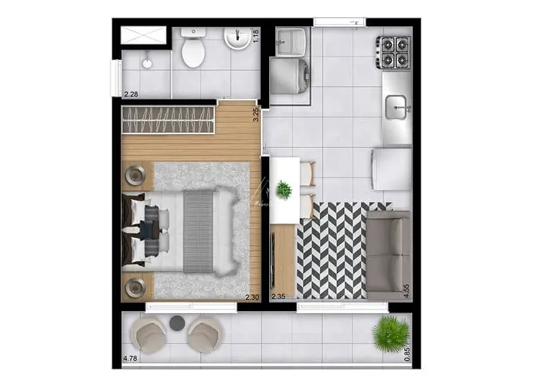 Apartamento, 1 quarto, 29 m² - Foto 16