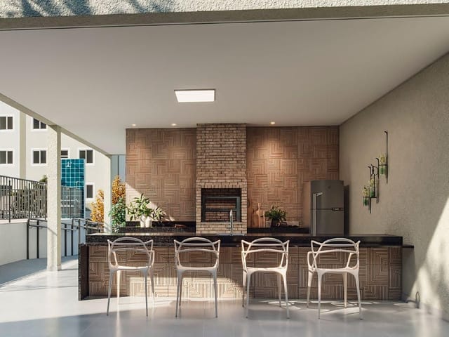 Apartamento com 45m² 2 quartos e 1 banheiro, à venda, no bairro Três Barras em Contagem