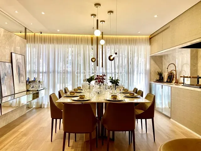 Apartamento com 157m² 3 quartos e 3 banheiros, à venda, no bairro Brooklin em São Paulo