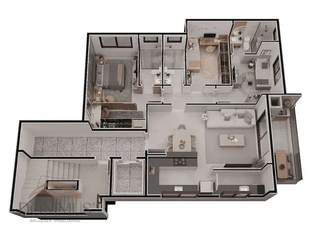 Apartamento com 107m² 3 quartos e 3 banheiros, à venda, no bairro Horto em Ipatinga