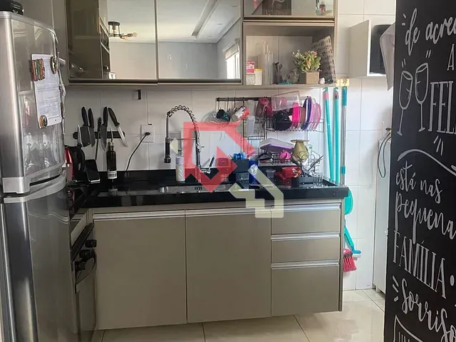 Apartamento com 55m² 2 quartos e 1 banheiro, à venda, no bairro Vila São Francisco em Mauá