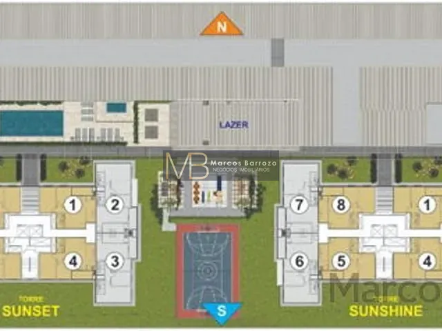 Apartamento com 64m² 2 quartos e 2 banheiros, à venda, no bairro Aurora em Londrina