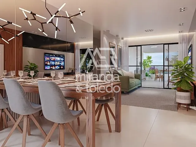 Apartamento com 96m² 3 quartos e 2 banheiros, à venda, no bairro Muquiçaba em Guarapari
