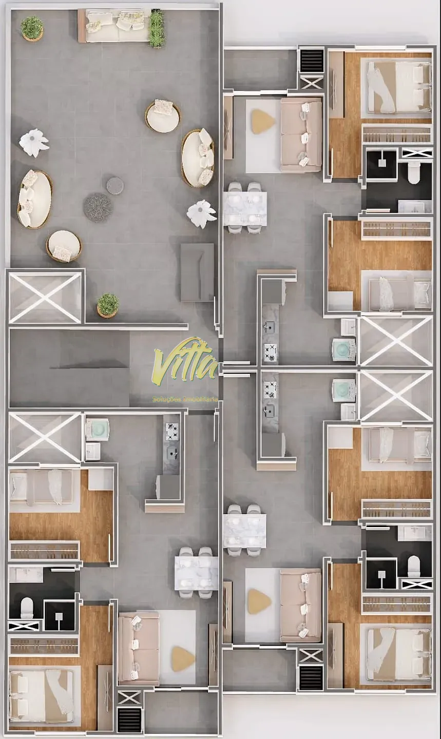 Apartamento, 2 quartos, 59 m² - Foto 3