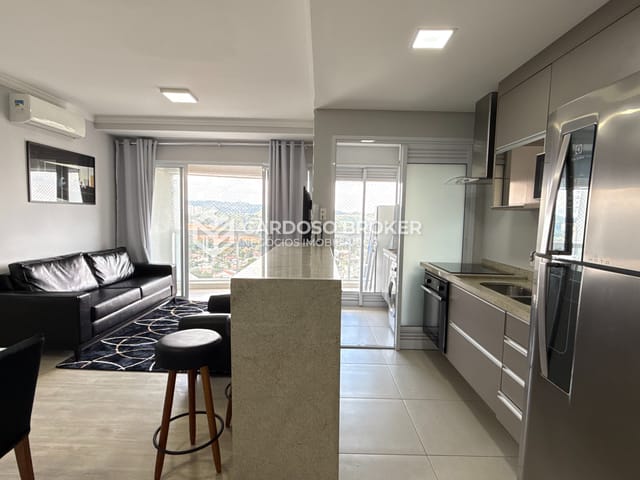 Apartamento com 72m² 2 quartos e 1 banheiro, para alugar, no bairro Melville Empresarial I e II em Barueri