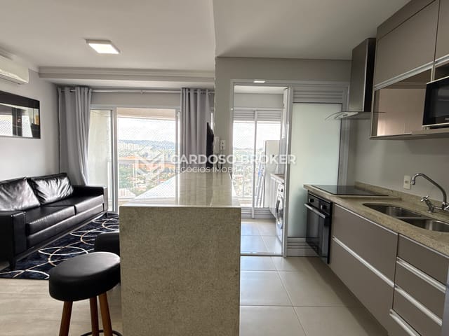 Apartamento com 72m² 2 quartos e 1 banheiro, para alugar, no bairro Melville Empresarial I e II em Barueri