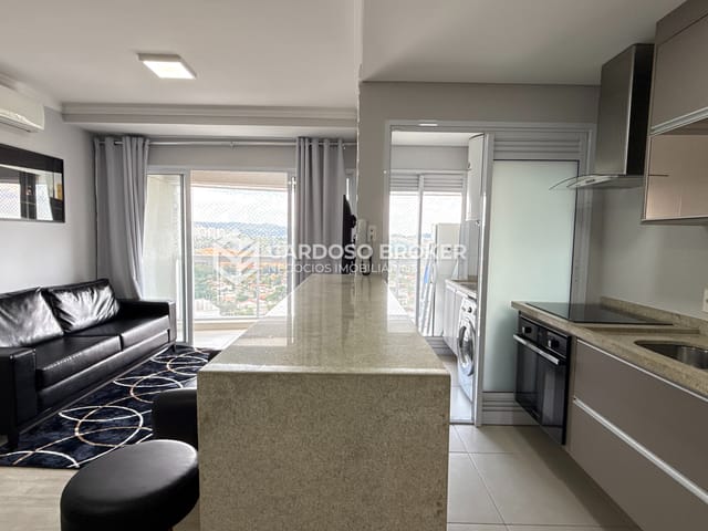 Apartamento com 72m² 2 quartos e 1 banheiro, para alugar, no bairro Melville Empresarial I e II em Barueri