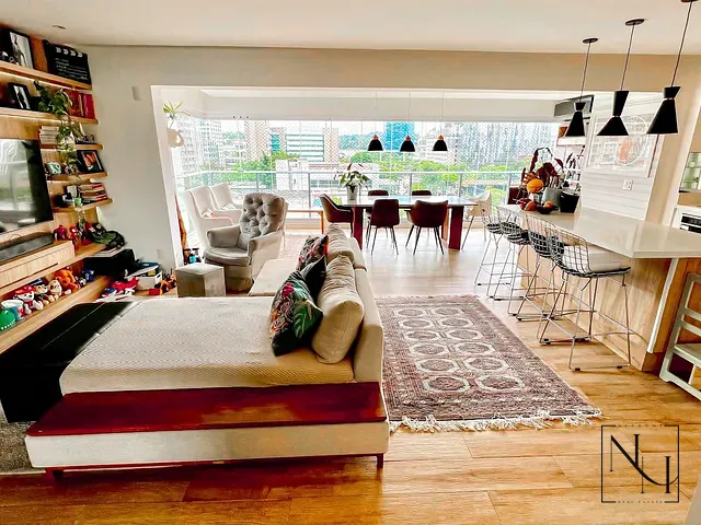 Apartamento 3 quartos e 5 banheiros, à venda, no bairro Brooklin em São Paulo