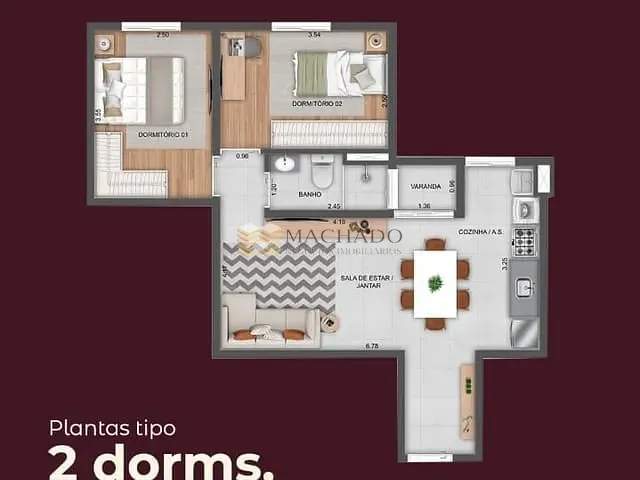 Apartamento 49 quartos e 1 banheiro, à venda, no bairro Parque Carolina em Jundiaí