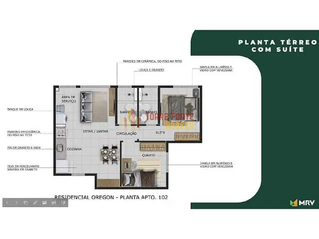 Apartamento com 43m² 2 quartos e 1 banheiro, à venda, no bairro Havaí em Belo Horizonte
