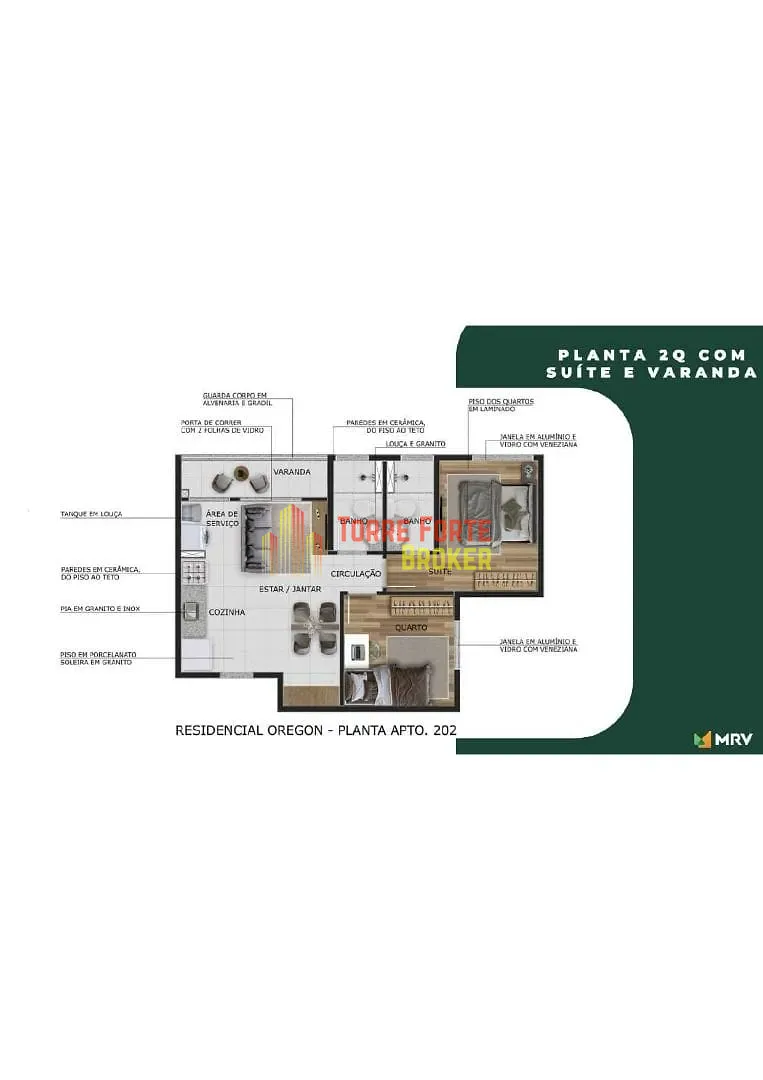 Apartamento, 2 quartos, 43 m² - Foto 8