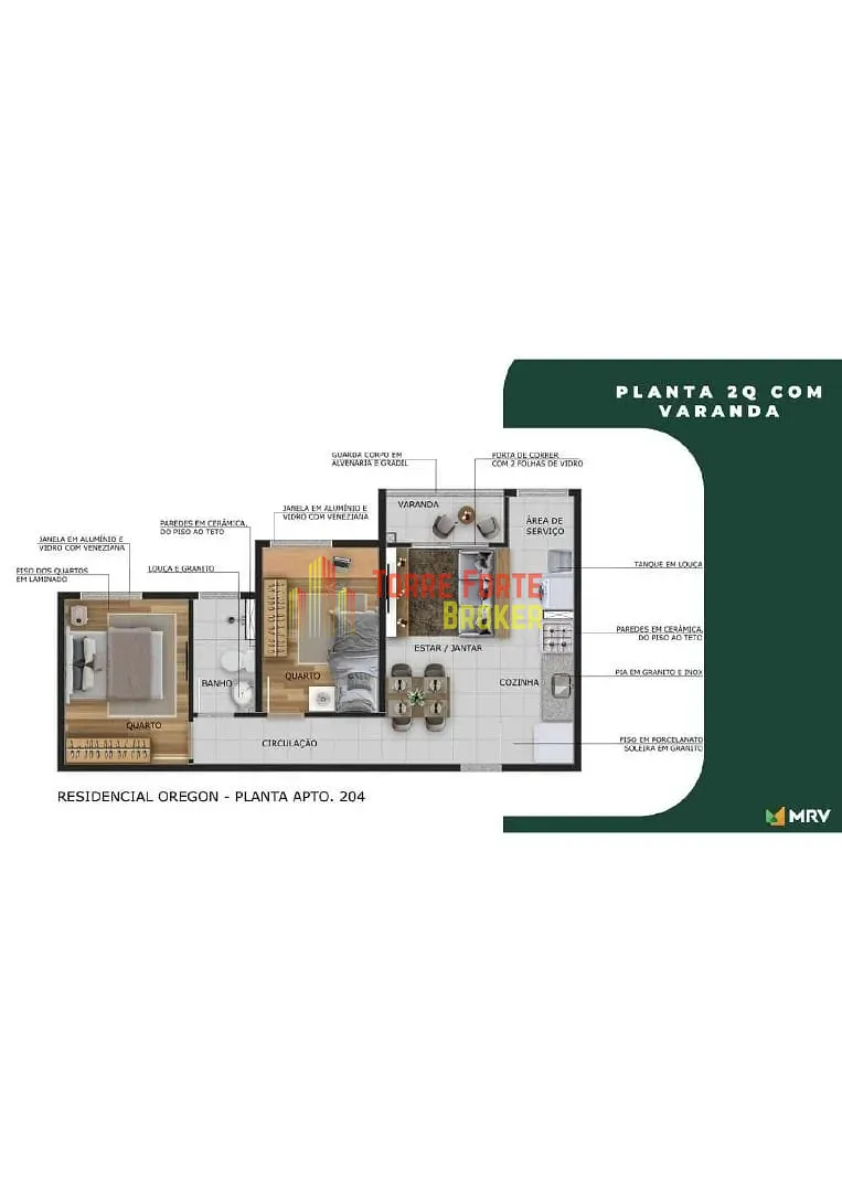 Apartamento, 2 quartos, 43 m² - Foto 9