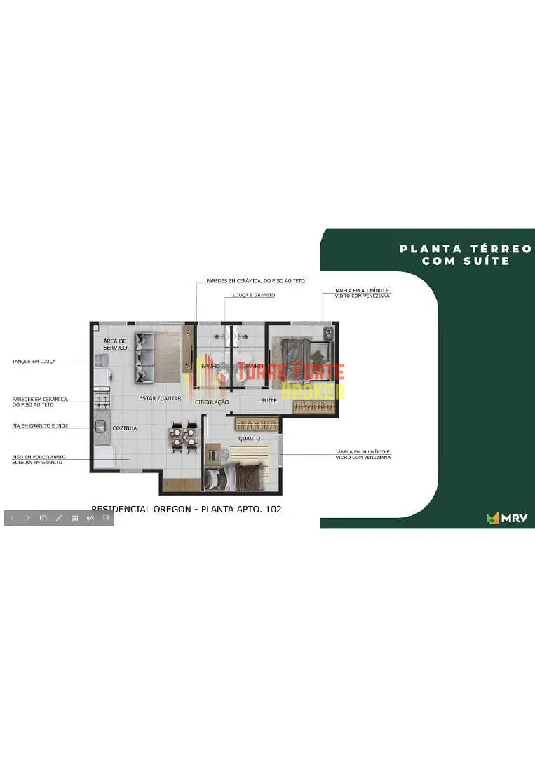 Apartamento, 2 quartos, 43 m² - Foto 1