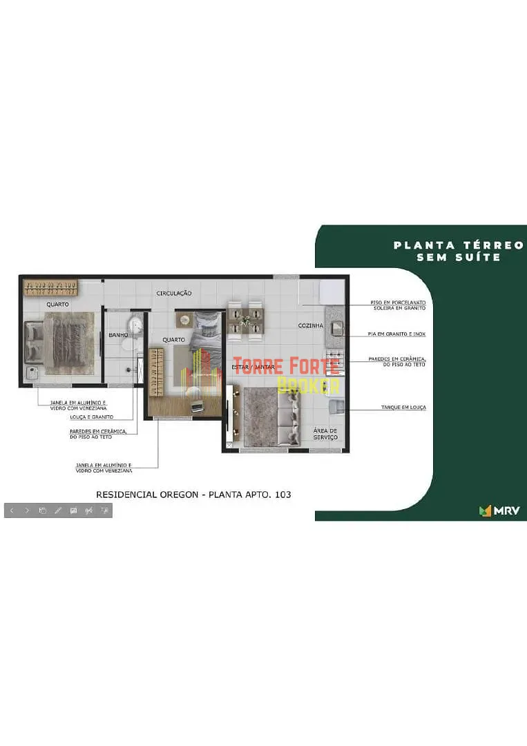 Apartamento, 2 quartos, 43 m² - Foto 6