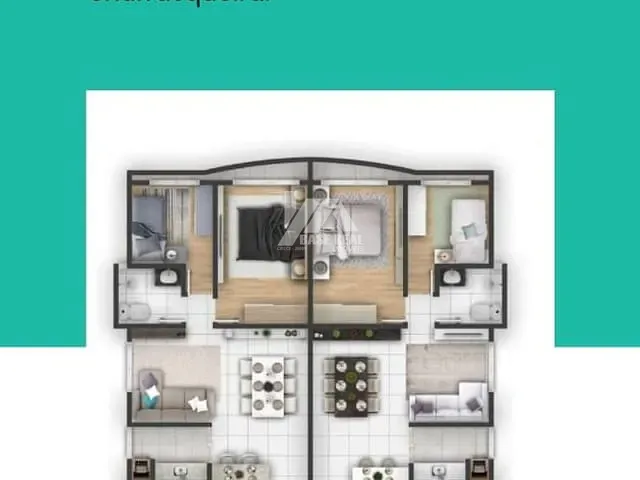 Apartamento com 110m² 2 quartos e 1 banheiro, à venda, no bairro Boa Vista em Ponta Grossa