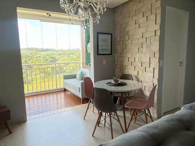 Foto do Apartamento - Apartamento com Terraço - 90% Mobiliado - Disponível pra Locação - Cotia/Sp | Casa Husti Imóveis