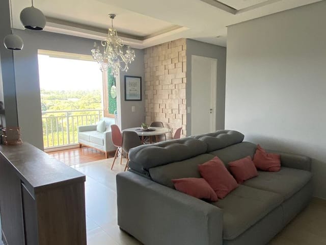 Foto do Apartamento - Apartamento com Terraço - 90% Mobiliado - Disponível pra Locação - Cotia/Sp | Casa Husti Imóveis