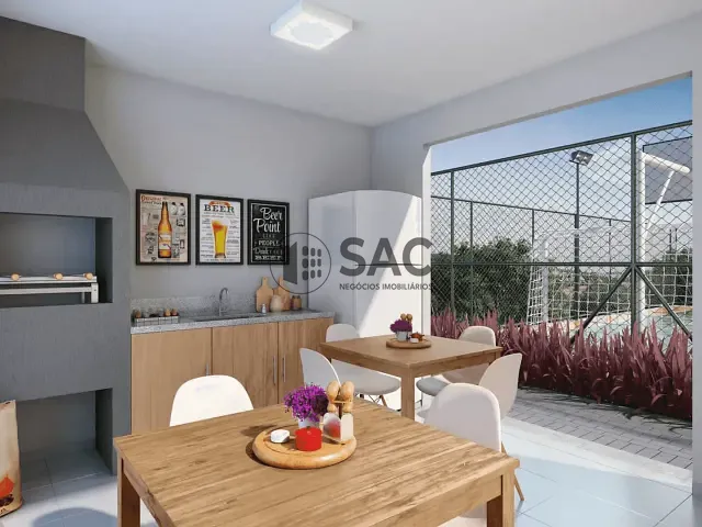 Apartamento 2 quartos e 1 banheiro, à venda, no bairro Jardim Araújo em Votorantim