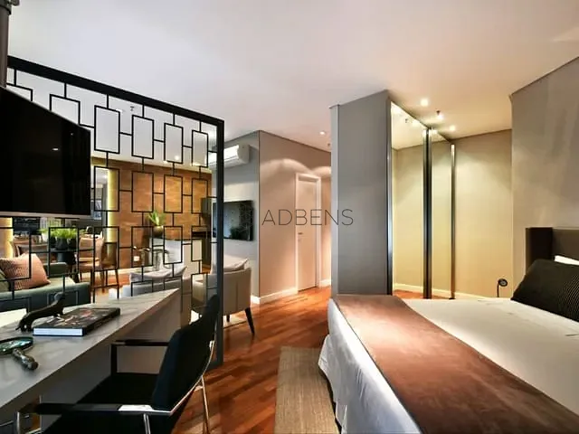 Apartamento 1 quarto e 1 banheiro, para alugar, no bairro Vila Olímpia em São Paulo