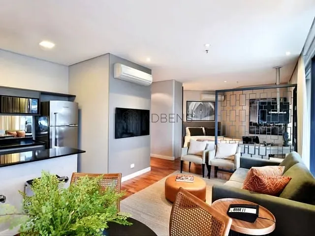Apartamento 1 quarto e 1 banheiro, para alugar, no bairro Vila Olímpia em São Paulo