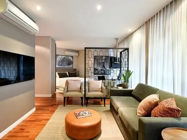 Apartamento 1 quarto e 1 banheiro, para alugar, no bairro Vila Olímpia em São Paulo