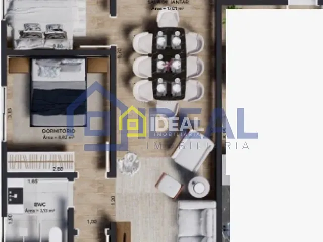 Apartamento 2 quartos e 1 banheiro, à venda, no bairro Imperial em Concórdia