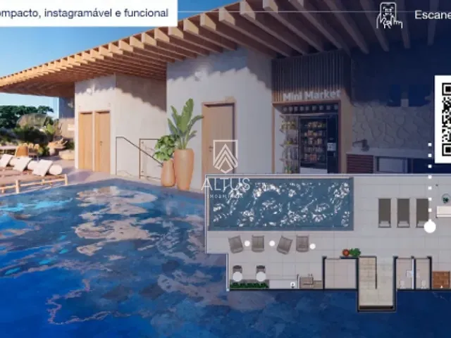 Apartamento 1 quarto e 1 banheiro, à venda, no bairro Itacaré em Itacaré