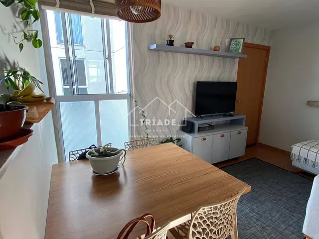 Apartamento com 47m² 2 quartos e 1 banheiro, à venda, no bairro Tindiquera em Araucária