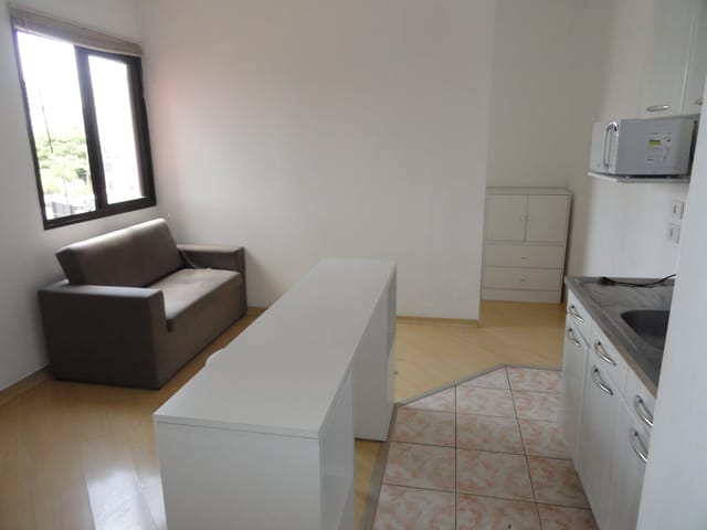 Apartamento com 73m² 1 quarto e 1 banheiro, para alugar, no bairro Mirandópolis em São Paulo
