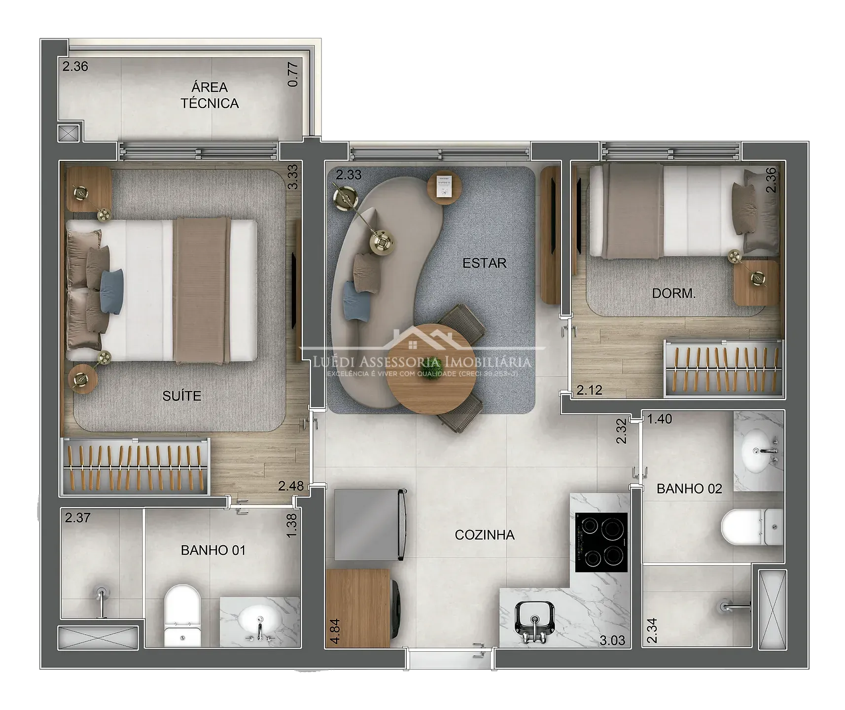 Apartamento, 1 quarto, 27 m² - Foto 42