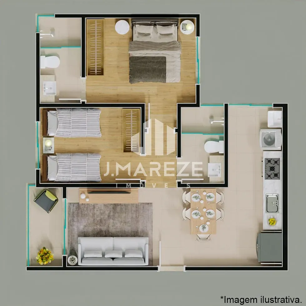 Apartamento, 2 quartos, 58 m² - Foto 20
