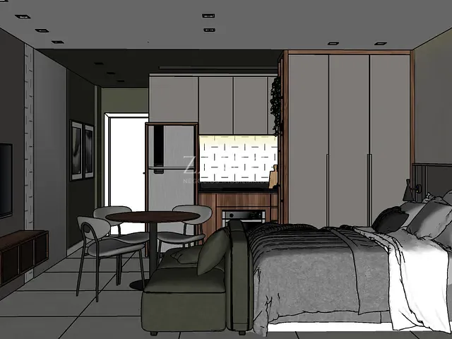 Apartamento 1 quarto e 1 banheiro, à venda, no bairro Praia Grande em Governador Celso Ramos