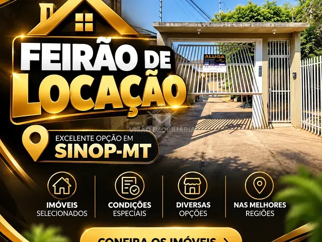 Apartamento 2 quartos e 1 banheiro, para alugar, no bairro Jardim Paraiso em Sinop