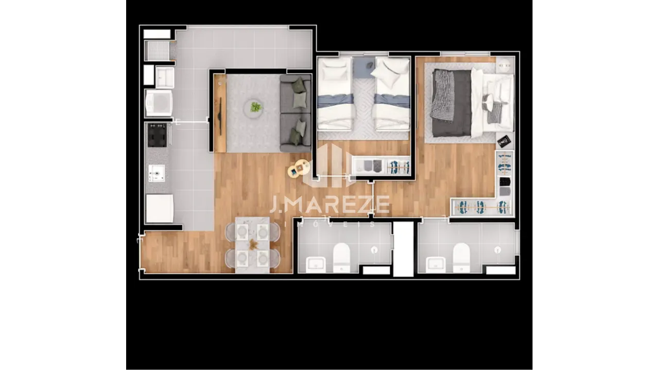 Apartamento, 1 quarto, 46 m² - Foto 14