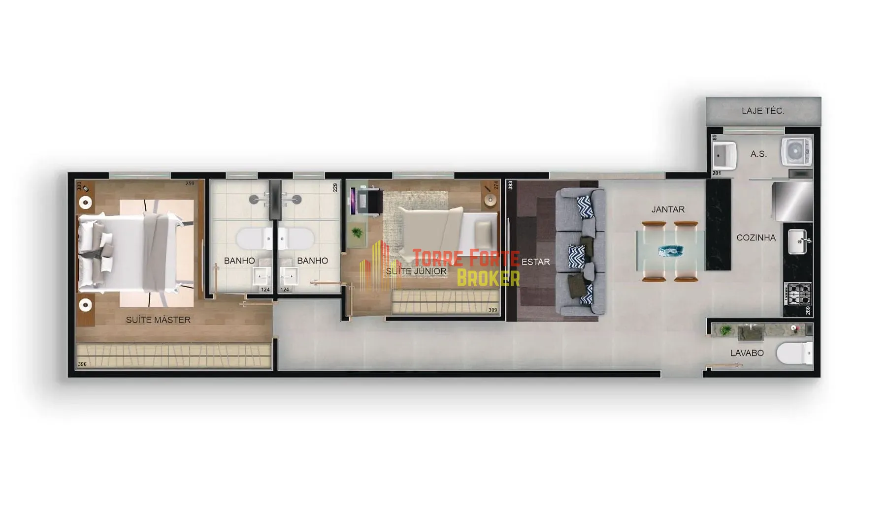 Apartamento, 2 quartos, 64 m² - Foto 3