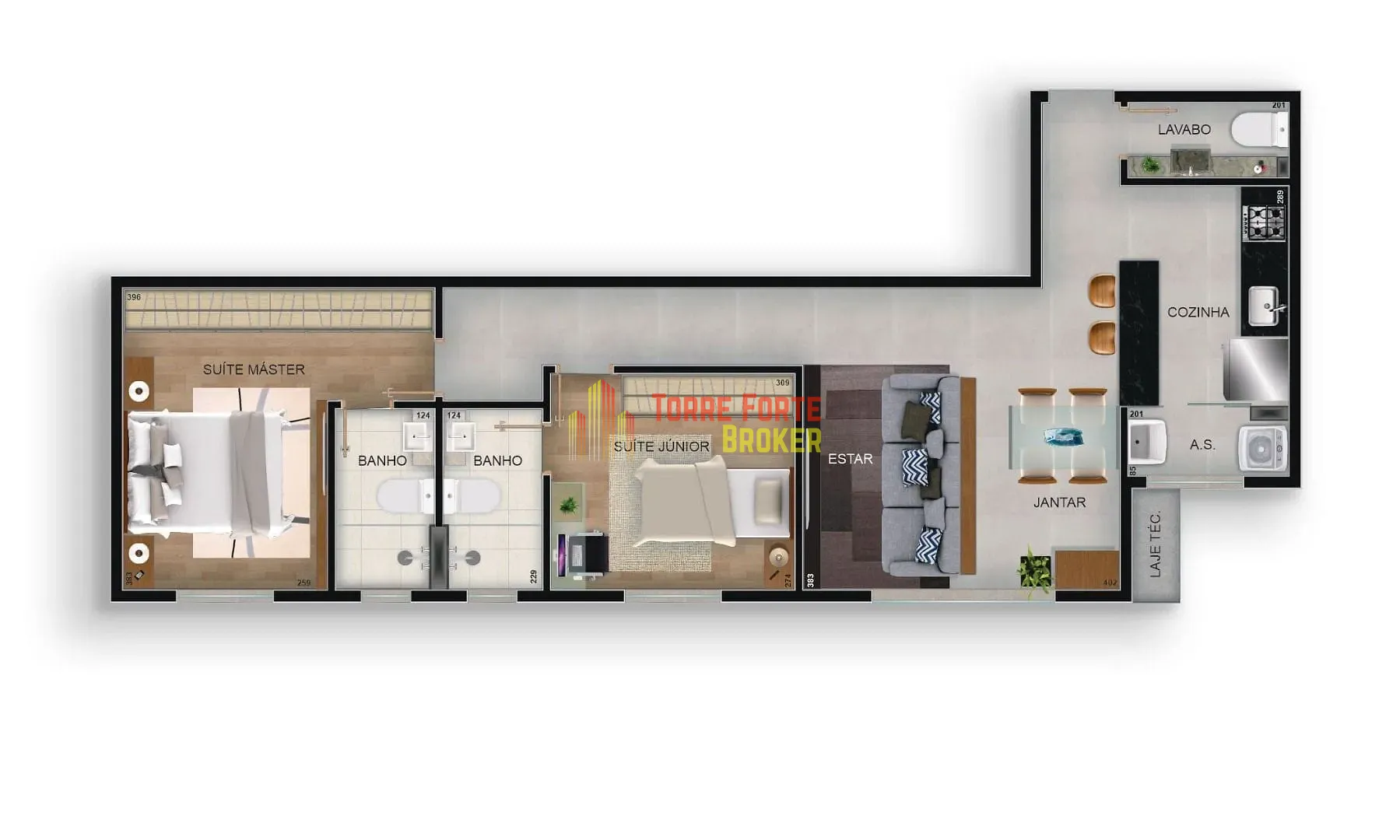 Apartamento, 2 quartos, 64 m² - Foto 1