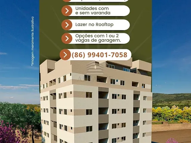 Apartamento 2 quartos e 1 banheiro, à venda, no bairro Santa Isabel em Teresina