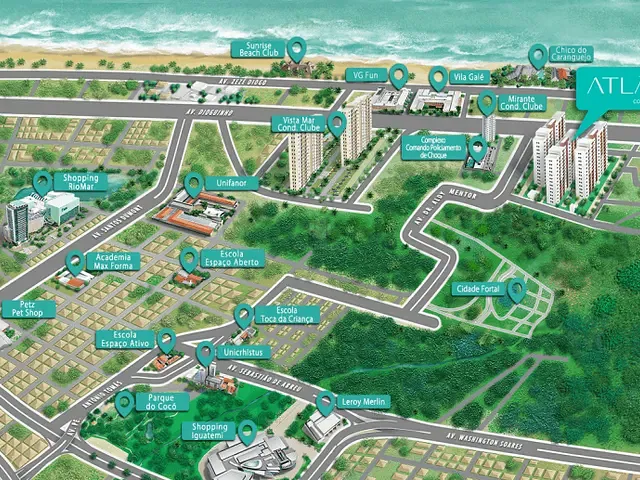 Apartamento 2 quartos e 2 banheiros, à venda, no bairro Manuel Dias Branco em Fortaleza